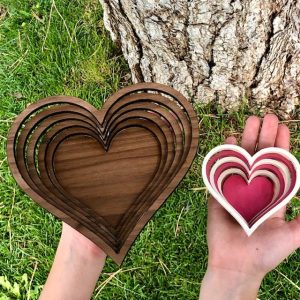 Handmade Pressed Lace Heart